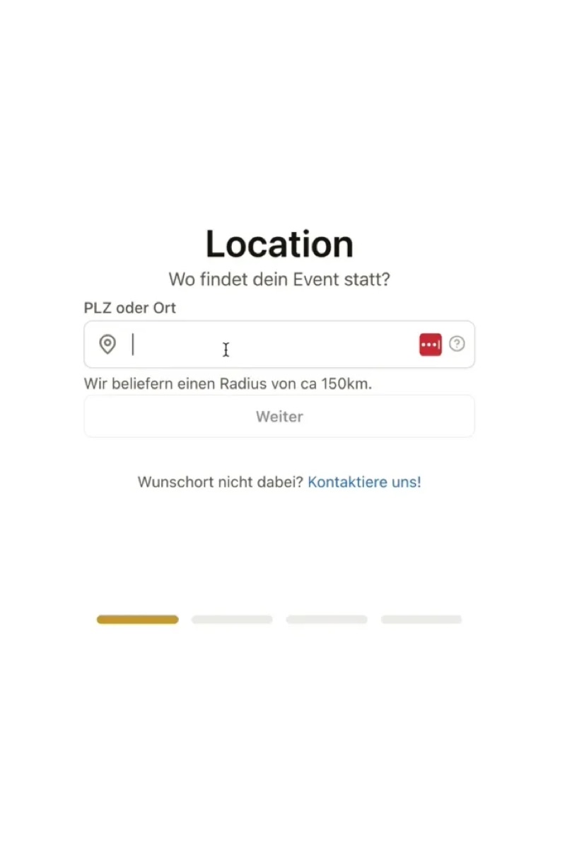 Verfügbare Termine im Kalender abhängig von der Gästezahl